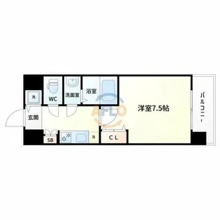 スワンズシティ新大阪プライム【10階】の間取り