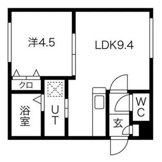 シャトルあかしや【103号室】の間取り