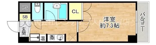 大阪府大阪市東成区大今里南2丁目【マンション】の間取り