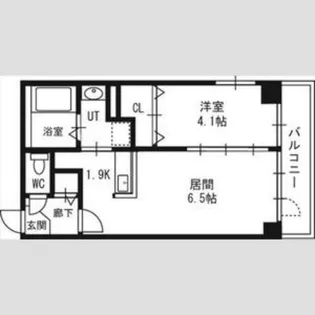 グランカーサ南6条【8階】の間取り