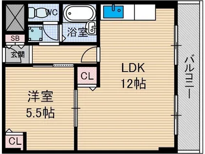 大阪府茨木市鮎川2丁目【マンション】の間取り