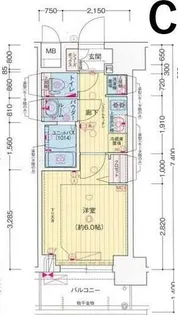 プレサンス西九条シティベイ【804号室】の間取り