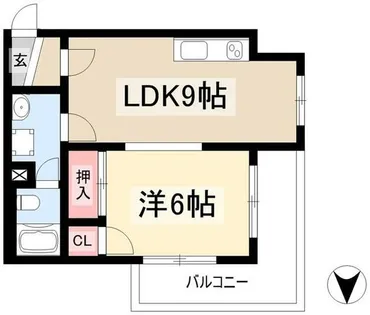 中京第3ビル【7階】の間取り