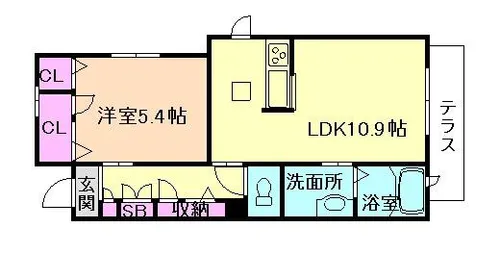大阪府大阪市福島区吉野5丁目【マンション】の間取り