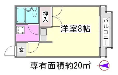 リヴァク下鴨西【3階】の間取り
