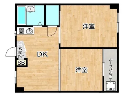生野ハイツ【2階】の間取り