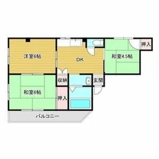 第2山本ハイツ【1階】の間取り