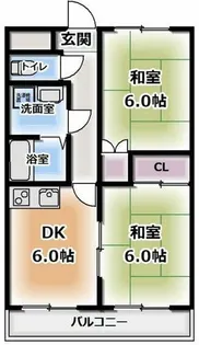 コーポ泰山【2階】の間取り
