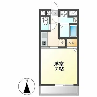 スカイコート御器所【604号室】の間取り