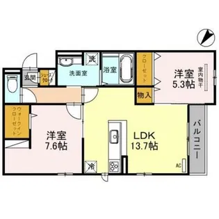 Soleil Levant【2階】の間取り