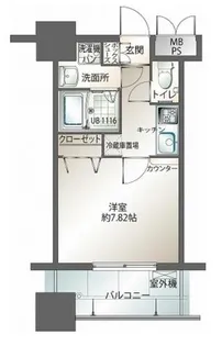 福岡県福岡市博多区御供所町【マンション】の間取り