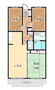 大阪府堺市西区浜寺南町2丁【マンション】の間取り