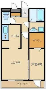 Court Akkino(コートアッキーノ)【1階】の間取り