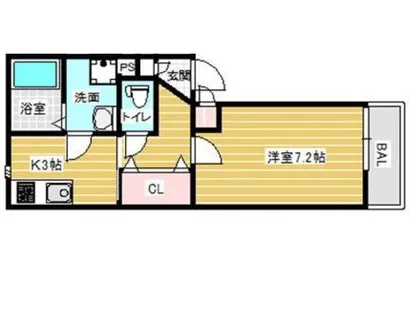 大阪府堺市堺区東雲西町2丁【アパート】の間取り