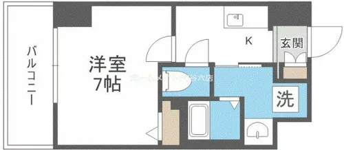 ブランシエスタ都島通【8階】の間取り