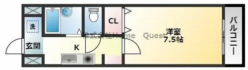 プリヴェイル・イースト【2階】の間取り