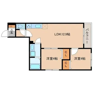 FeLiciare HANATEN【1階】の間取り