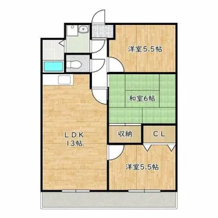 大阪府堺市中区深井清水町【マンション】の間取り