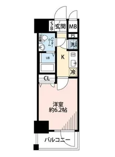 エスリード天神橋筋六丁目【3階】の間取り