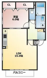 CASA KITANAGOYA【1階】の間取り