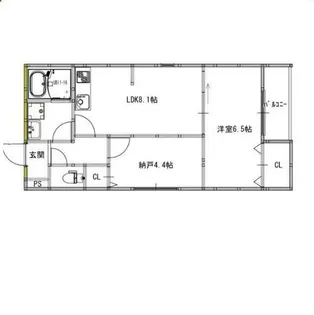 大阪府堺市堺区北向陽町1丁【アパート】の間取り