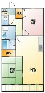 グリーンロード草間【2階】の間取り