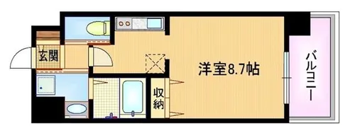 大阪府大阪市都島区片町1丁目【マンション】の間取り