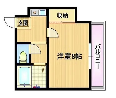 大阪府大阪市都島区都島本通3丁目【マンション】の間取り