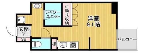 大阪府大阪市都島区友渕町2丁目【マンション】の間取り