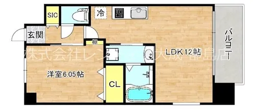 大阪府大阪市都島区内代町1丁目【マンション】の間取り