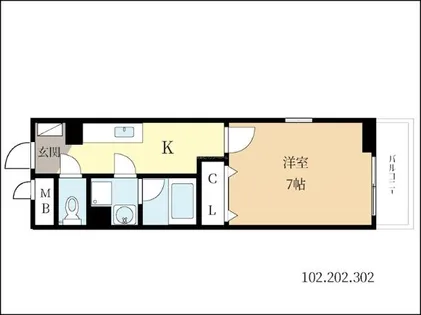 リ ルーム伏見【3階】の間取り