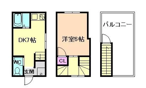 大阪府大阪市北区大淀中3丁目【一戸建】の間取り