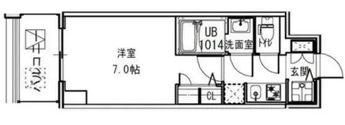 S-RESIDENCE福島Alovita【7階】の間取り