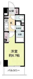 セレニテ心斎橋グランデ【4階】の間取り