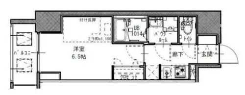 大阪府大阪市福島区玉川2丁目【マンション】の間取り