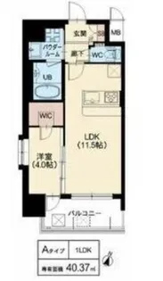 大阪府大阪市福島区野田4丁目【マンション】の間取り