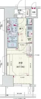 プレサンス堺筋本町駅前シェル【11階】の間取り