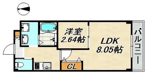 Vールネサンス大塚町【4階】の間取り