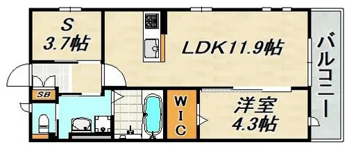 Villa Bon Miraku【3階】の間取り