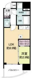 大阪府大阪市福島区玉川3丁目【マンション】の間取り