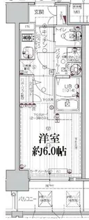 エスリード弁天町ルシェンテ【9階】の間取り