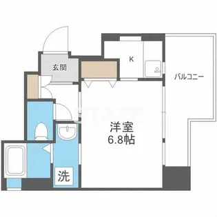 エイペックス大阪城西【5階】の間取り