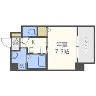 CASSIA福島駅前【2階】の間取り