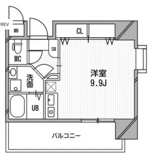 アスリート本町リバーウエスト【2階】の間取り