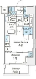 ジオエント新町【4階】の間取り