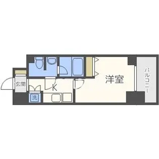 KDXレジデンス難波南【5階】の間取り