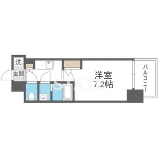 フォーリアライズ弁天町ノビア【3階】の間取り