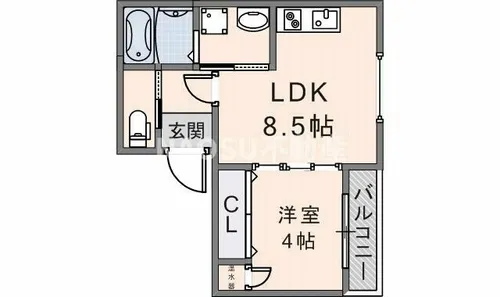F mirai Dolly【3階】の間取り
