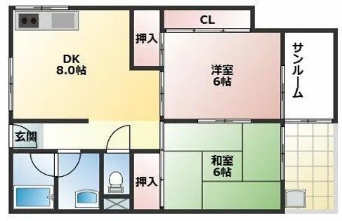 大塚ビル【301号室】の間取り