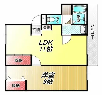 伊藤マンション【2階】の間取り